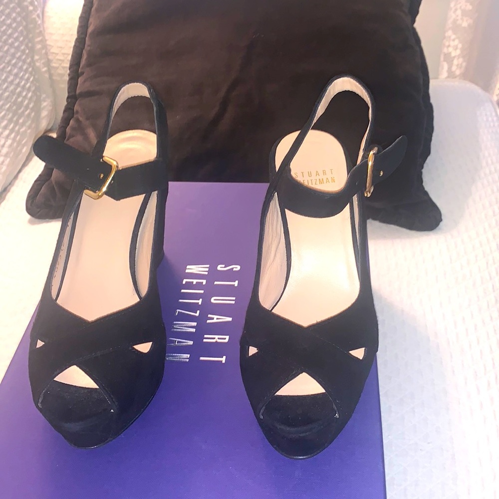 Stuart Weitzman Size 4 1/2 Platform Shoes Nib Gem